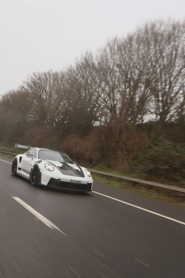 Matthew Charles Motoring Collective Porsche GT3RS on motorway